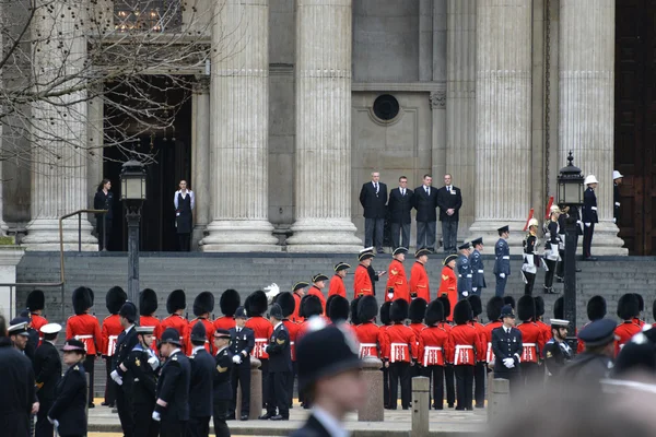Похороны баронессы Тэтчер — стоковое фото