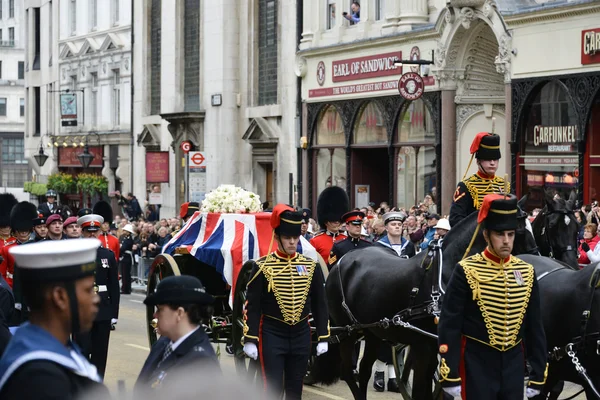Η κηδεία της βαρόνη Θάτσερ — Φωτογραφία Αρχείου