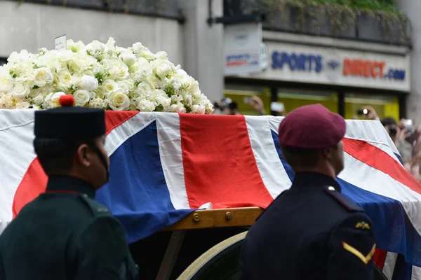 Barones Thatcher'ın cenaze töreni — Stok fotoğraf