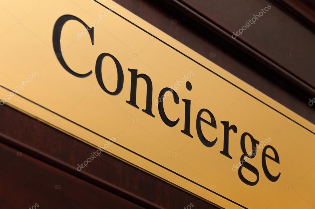 Concierge sign Stock Photo by ©dutourdumonde 38725873