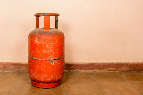 Bombola gas rossa — Foto Stock