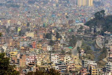 Katmandu görünümünden swayambhunath