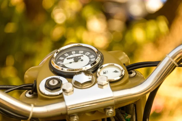 Vintage motorcycle dashboard — Stock Photo, Image