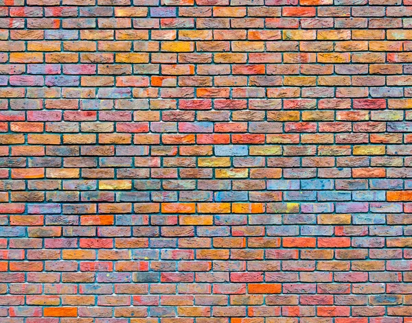 Texture murale en brique colorée — Photo