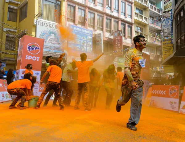 The Colour Run 2014 in Kathmandu — Stock Photo, Image