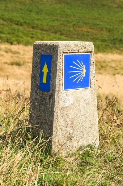 Assinatura de Caminho de Santiago — Fotografia de Stock