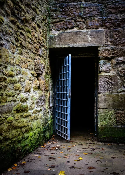 Opened prison door — Stock Photo, Image