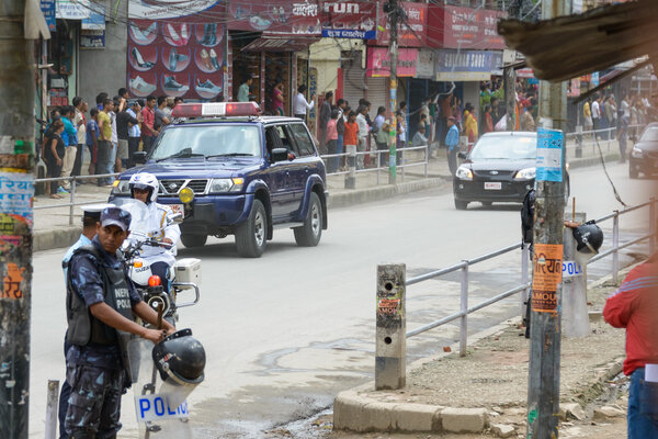 Prime Minister Narendra Modi arrives in Kathmandu