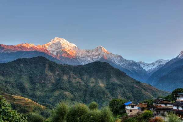 Ghandruk pueblo en Nepal — Foto de Stock
