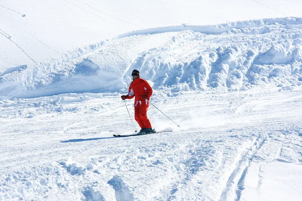 Ski snö — Stockfoto