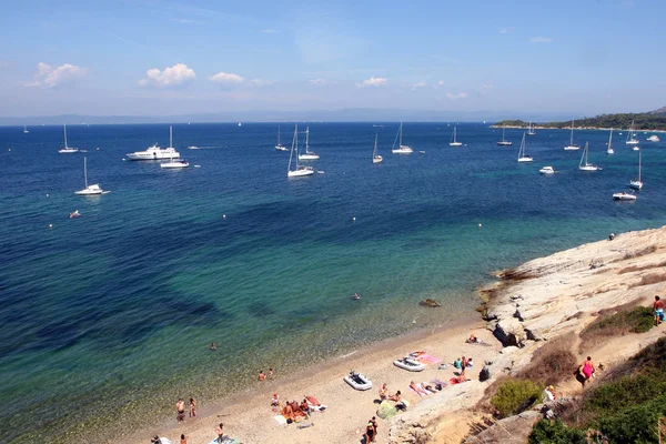 Eiland van porquerolles Frankrijk — Stockfoto