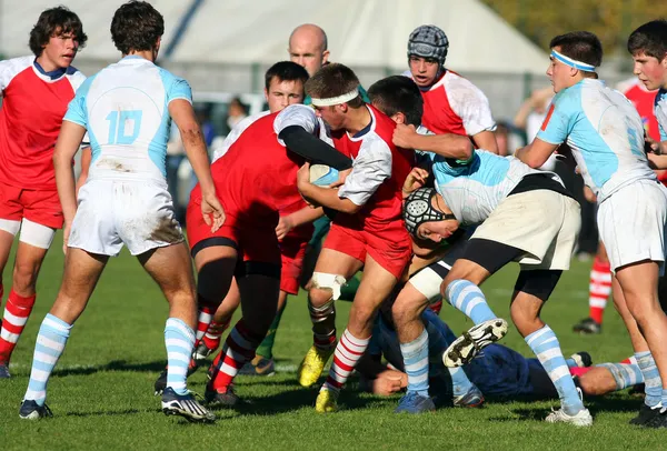 Rugby spelen — Stockfoto