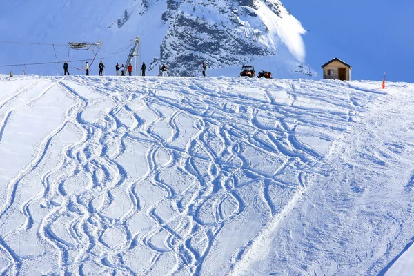 Alpin skidåkning — Stockfoto