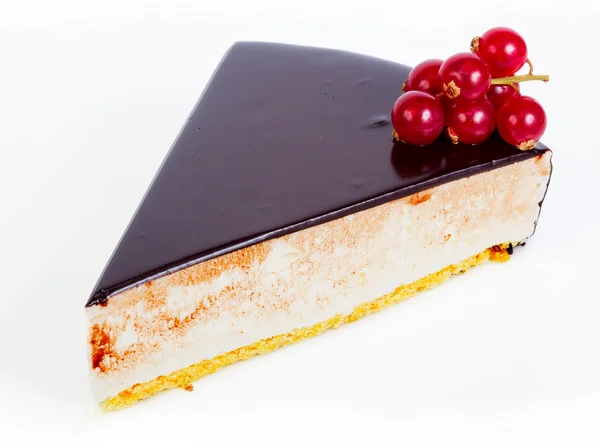 Souffle kaka med röda vinbär — Stockfoto