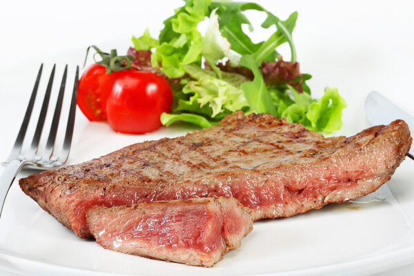 Beef steak with vegetables