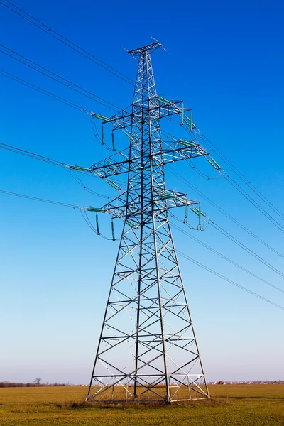 Power Transmission Line Tower Stock Photo