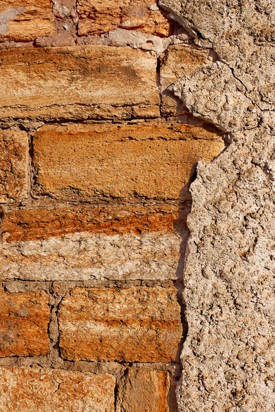 Murallas de piedra antiguas de edificios de la ciudad, pared de cemento textura —  Fotos de Stock