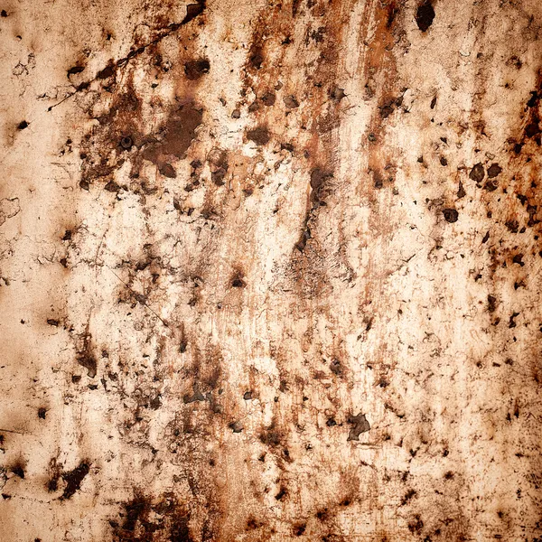 Background of old metal with traces of rust and paint — Stock Photo, Image