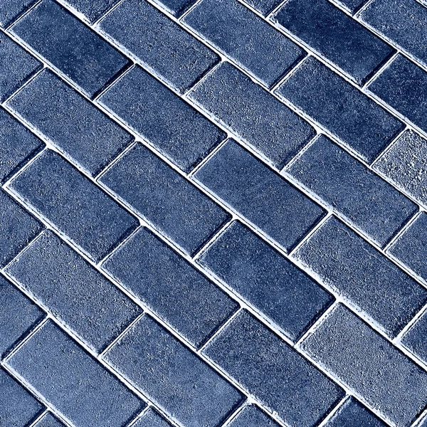 Blue tiles give a harmonic pattern at the ground — Stock Photo, Image