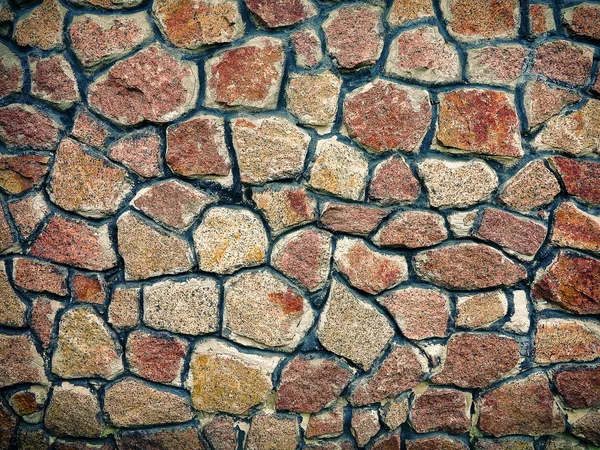 Wall of stones as a texture. Vintage background. — Stock Photo, Image