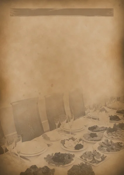 Eski çay menü arka plan vintage kağıt herhangi bir tasarım için — Stok fotoğraf