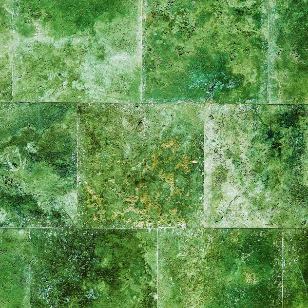 Креативная зеленая стена из мраморной плитки — стоковое фото