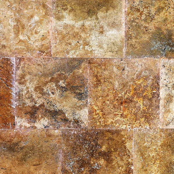 Decorative textured background wall of marble tiles — Stock Photo, Image