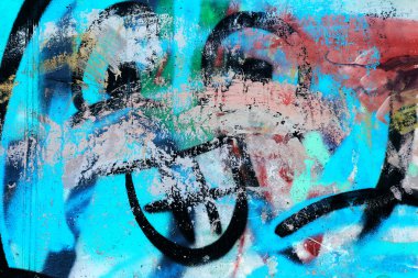 Odessa - 16 Mart: tanımlanamayan sanatçı tarafından sokak sanatı. grafiti m