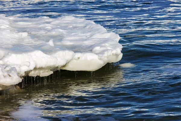 Tina i havet under våren — Stockfoto