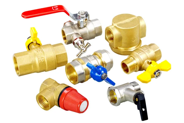 Plumbing fixtures, valves, fittings — Stock Photo, Image