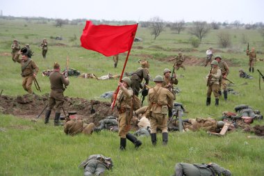 Odessa, Ukrayna - 6 Mayıs: imar savaş olayları parçası ben