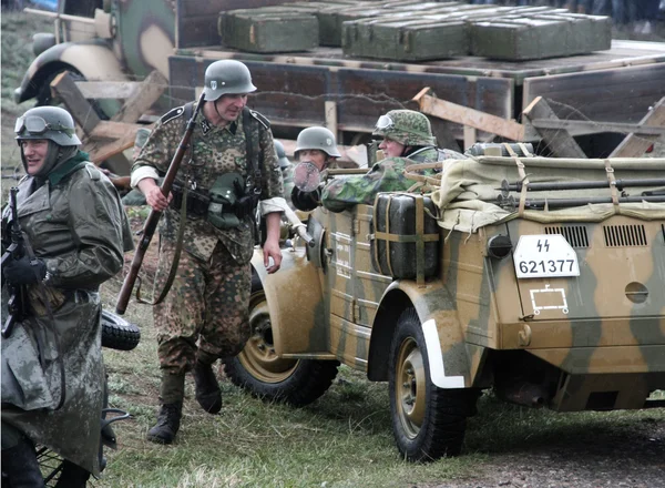 Odessa, Ukraine - May 6: Fragment Reconstruction combat events i — Stock Photo, Image