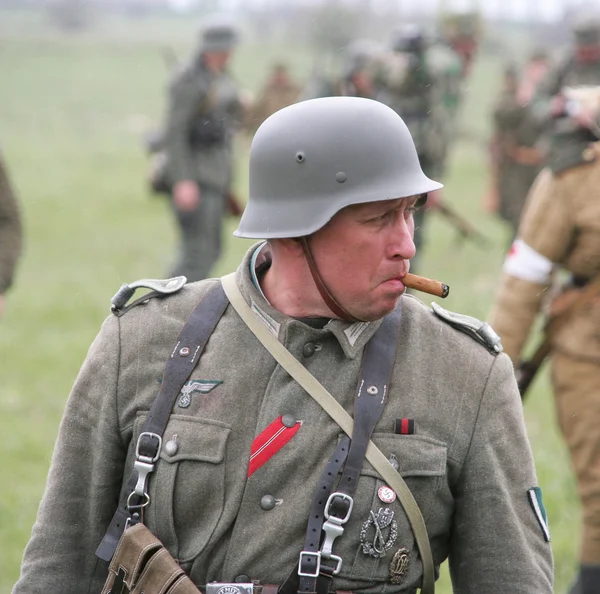 Odessa, Ukraine - May 6: Fragment Reconstruction combat events i — Stock Photo, Image