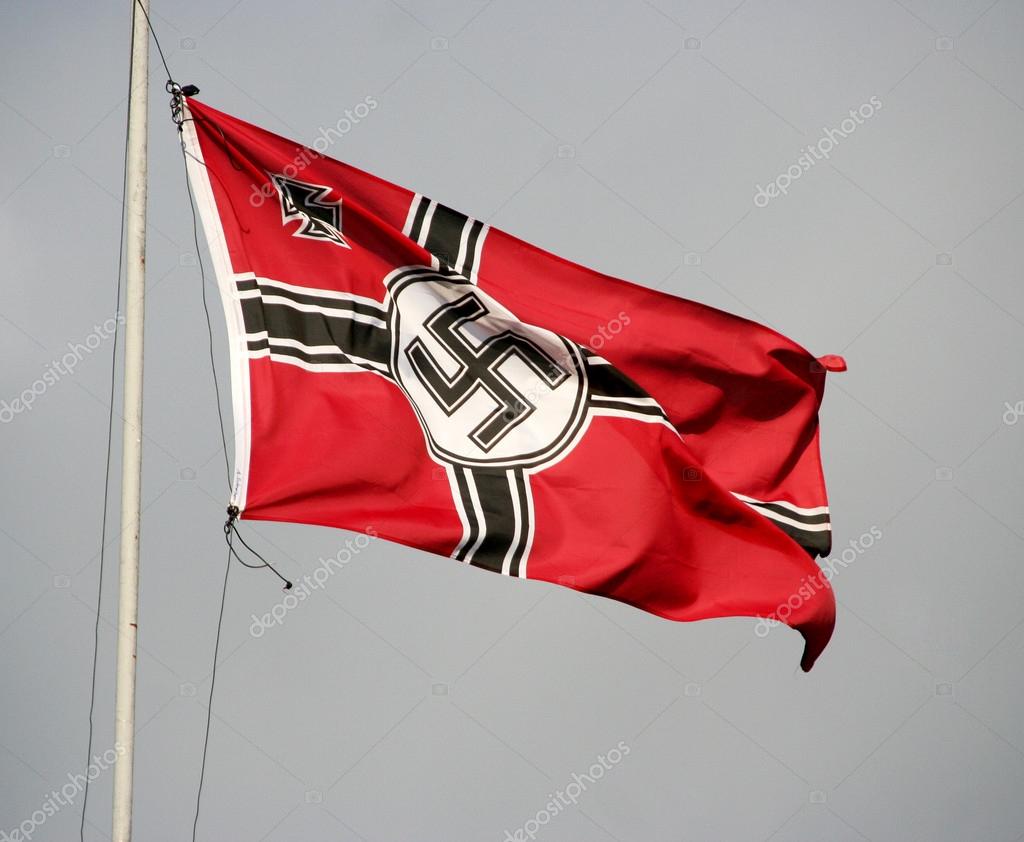 ODESSA, UKRAINE - MAY 6. German nazi Flag. The 