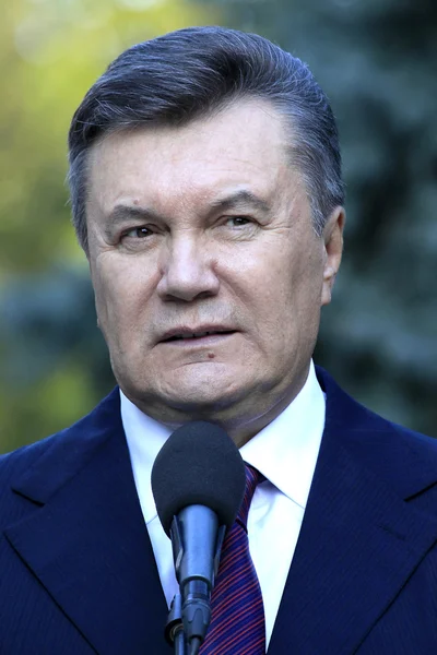 Prezydent Ukrainy Wiktor Janukowycz podczas roboczej wizyty do Odessy — Zdjęcie stockowe