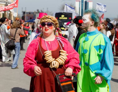 Odessa, Ukrayna - Nisan 1: insanlar kutlamak odessa apri mizah