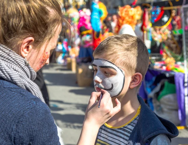 Odessa, Ukrayna - Nisan 1: insanlar kutlamak odessa apri mizah