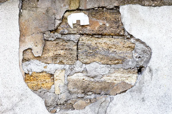 Вінтажний або гранжевий фон з натурального цементу або кам'яного старого тексту — стокове фото