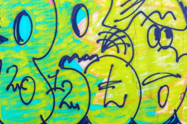 güzel yaratıcı grafiti sanatının eski dekorasyon 