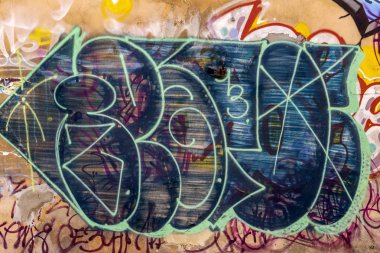 eski wal dekorasyon boya güzel yaratıcı graffiti