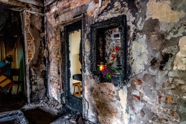 Odessa, Ukrayna - ö. 2 Nisan 2014: th yanan trajedi