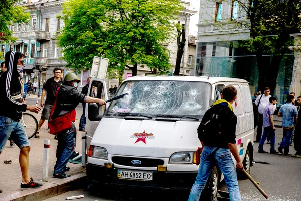 Οδησσός, Ουκρανία - 2 Μαΐου, 2014: το τραγικό ταραχές στο κέντρο της com — Φωτογραφία Αρχείου