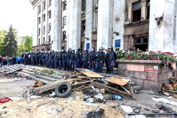 Одеса, Україна - 2 травня 2014 року: трагедія спалювання го — стокове фото