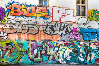 красиві Вуличне мистецтво графіті. Анотація творчі малювання моди