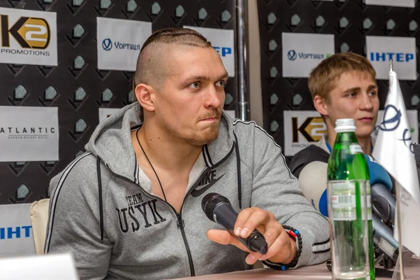 ODESSA, UKRAINE - May 21, 2014: Press conference of world boxing — Stock Photo, Image