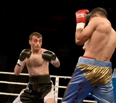 Odessa, Ukrayna - 31 Nisan 2014: boks ring agali alyshov içinde