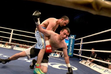 Odessa, Ukrayna - 31 Nisan 2014: boks ring agali alyshov içinde