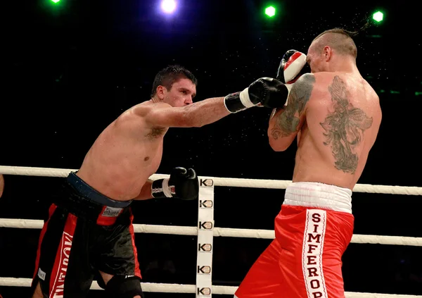 ОДЕССА, Украина - 31 мая 2014 года: чемпион мира по боксу в тяжёлом весе , — стоковое фото