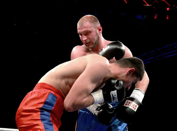 Odessa, Ukraine - May 31, 2014: In the boxing ring Roman Golovas — Stock Photo, Image