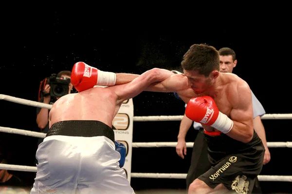 Odessa, Ucrania - 31 de mayo de 2014: En el ring de boxeo Mishiko Besel — Foto de Stock